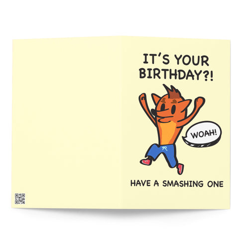 Smashing Birthday Greeting Card